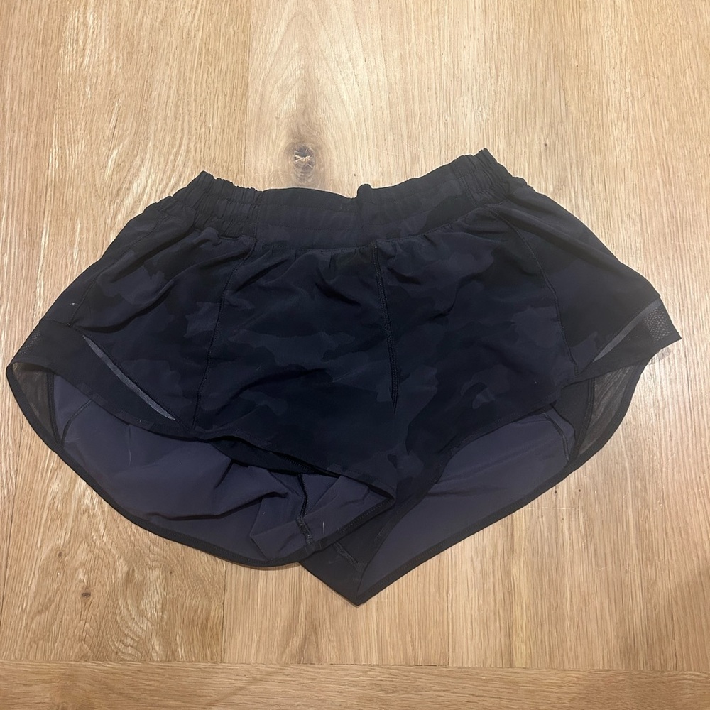 lululemon athletica Black Camo Women's Athletic Shorts